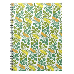 Art Nouveau Buttercup Tapete Notizblock