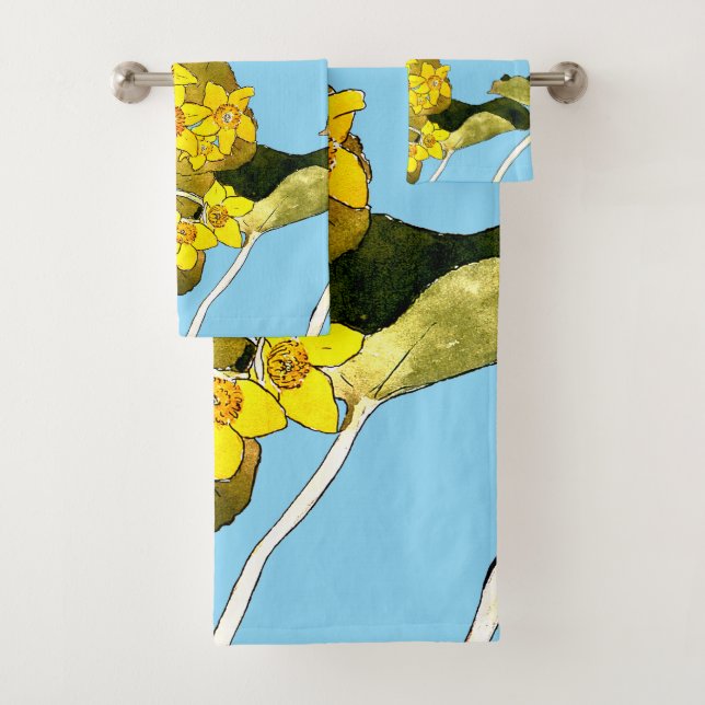 Art Nouveau Buttercups Badhandtuch Set (Insitu)