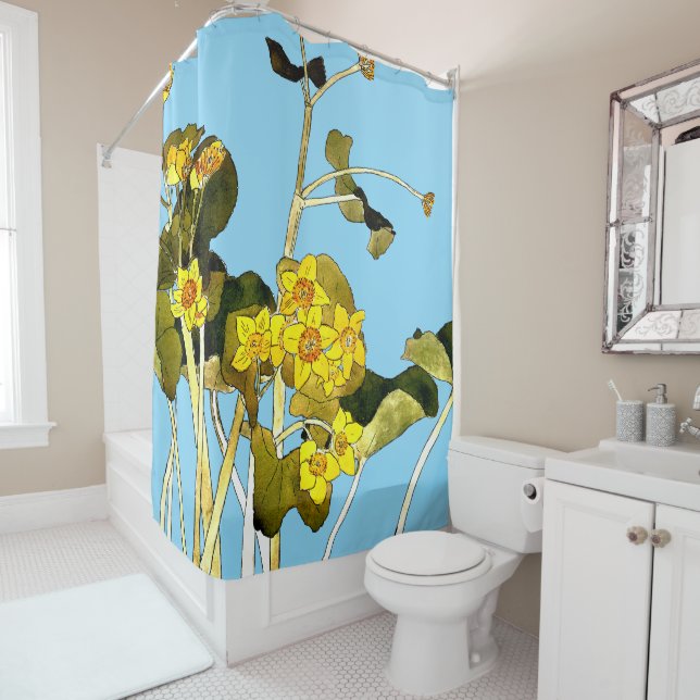 Art Nouveau Buttercups Duschvorhang (Beispiel)