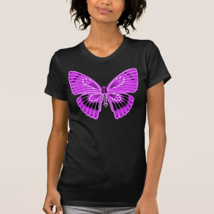 Art Nouveau Butterfly Lila T-Shirt