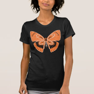 Art Nouveau Butterfly Orange T-Shirt