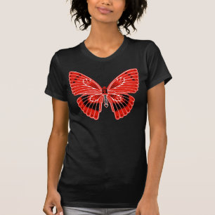 Art Nouveau Butterfly Red T-Shirt