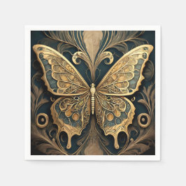 Art Nouveau Butterfly Serviette