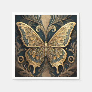 Art Nouveau Butterfly Serviette