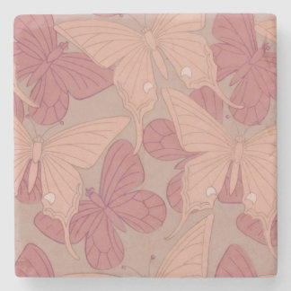 Art Nouveau Butterfly Steinuntersetzer