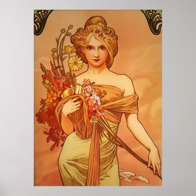 Art Nouveau by Alphonse Mucha Poster (Vorne)