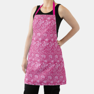 Art Nouveau Carnation Damask, Fuchsia Pink Schürze