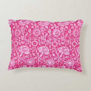 Art Nouveau Carnation Damask, Fuchsia Pink Zierkissen