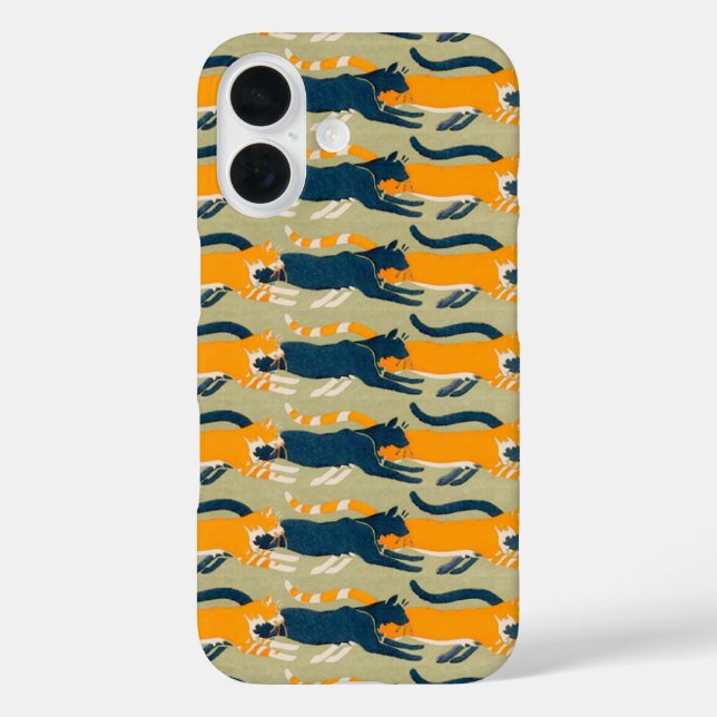 Art Nouveau Cats Case-Mate iPhone Case (Rückseite)