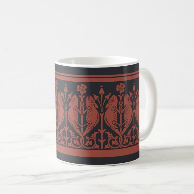 Art Nouveau Chameleons Tasse (VorderseiteRechts)