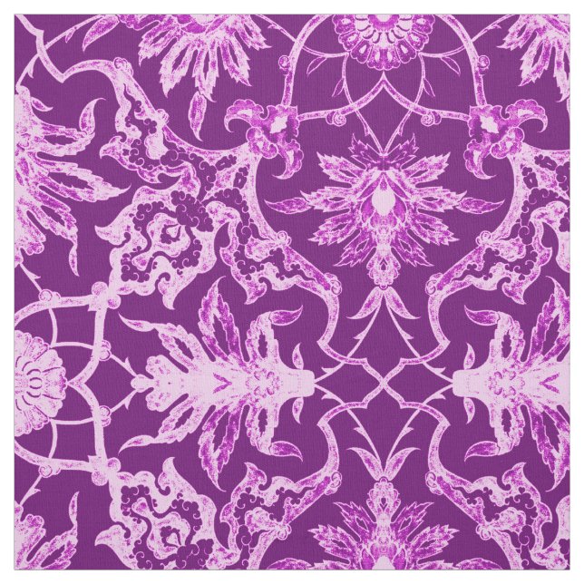 Art Nouveau Chinese Pattern - Amethyst Lila Stoff (Muster)