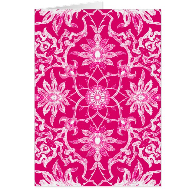 Art Nouveau Chinese Pattern - Fuschia Pink (Vorne)
