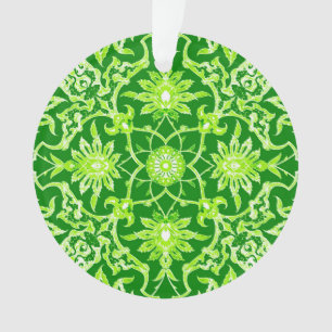 Art Nouveau chinesisches Muster - Smaragdgrün Ornament