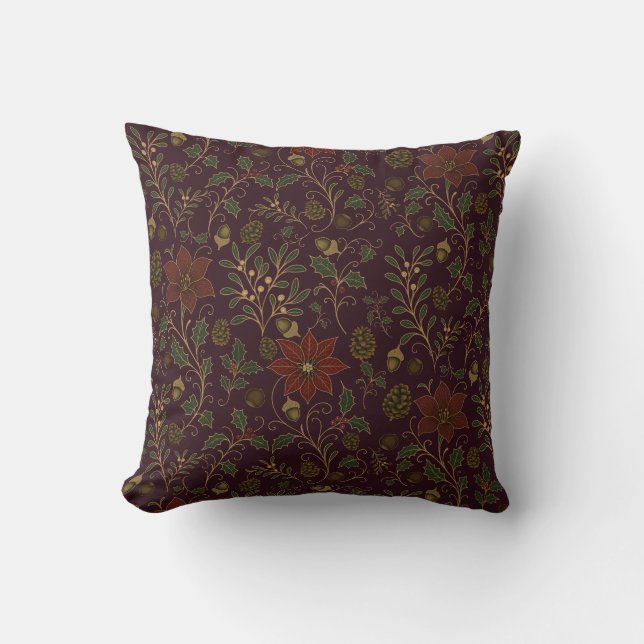 Art Nouveau Christmas Kissen (Vorderseite)