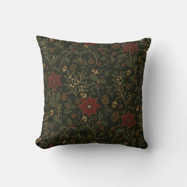 Art Nouveau Christmas Kissen (Vorderseite)