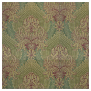 Art Nouveau Chrysanthema & Artichoke Muster Stoff