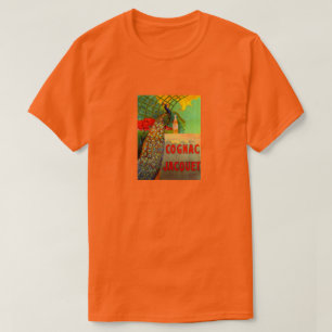 Art Nouveau Cognac Ad'Arte y Peacock T-Shirt