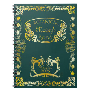 Art nouveau Couverture du livre Motifs botaniques 