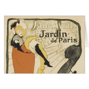 Art Nouveau Dancer Jane Avril von Toulouse Lautrec