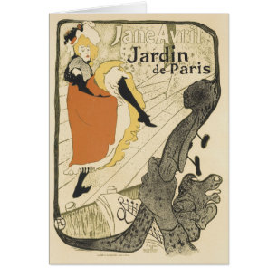 Art Nouveau Dancer Jane Avril von Toulouse Lautrec