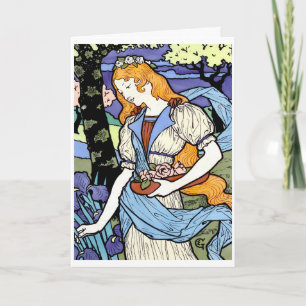 Art Nouveau Dankeskarte