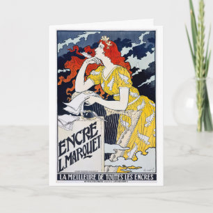 Art Nouveau Dankeskarte