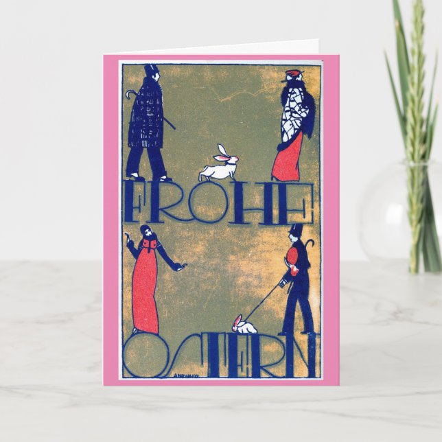 Art Nouveau Dankeskarte (Vorderseite)