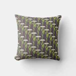 Art Nouveau dark Ipomoea Tapete Kissen