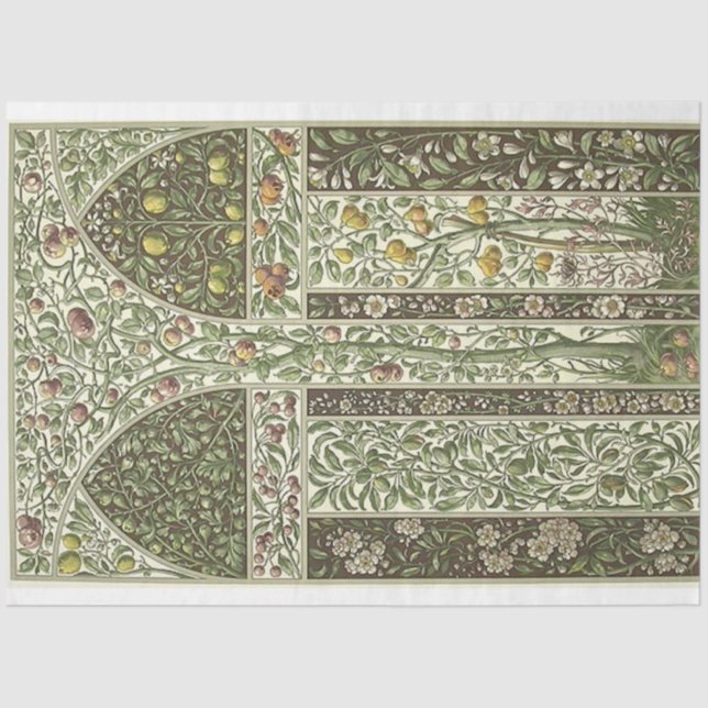 Art Nouveau Decorative Lemon Deko Papier (Vorderseite)