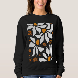 Art Nouveau Deko Blume Boho Wildblumen Blumenstrau Sweatshirt