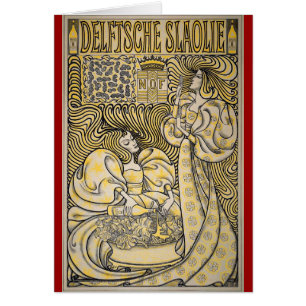 Art Nouveau Delftsche Slaolie Delft