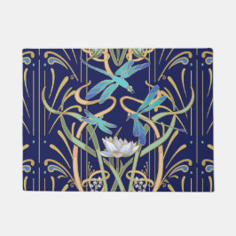 Art Nouveau Dragonflies Pattern Fußmatte