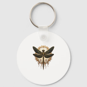 Art Nouveau Dragonfly Elegant Steampunk Schlüsselanhänger