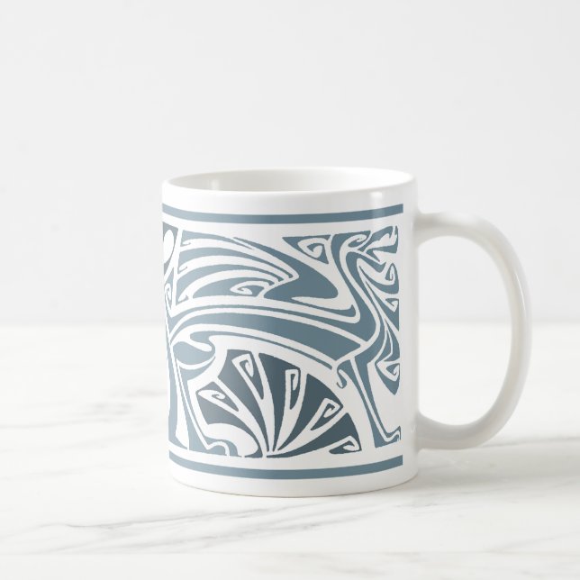Art Nouveau Dragons Tasse (Rechts)