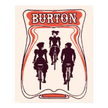 Art nouveau Fahrrad Thema Bierwerbung