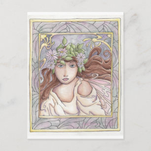 Art Nouveau Fairy Postkarte