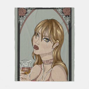 Art Nouveau Fleecedecke