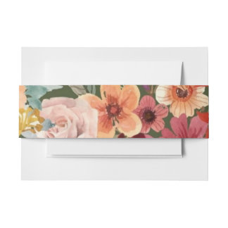 Art Nouveau Floral Botanisch Einladungsbanderole