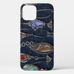 Art Nouveau Floral: Denim Elegance. Case-Mate iPhone Hülle