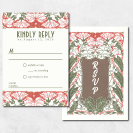 Art Nouveau Floral Elegante 2 UAWG RSVP Karte