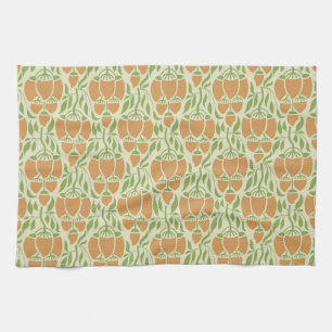 Art Nouveau: Floral Elegante Geschirrtuch