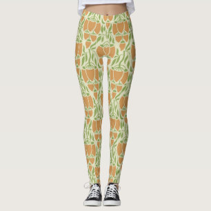 Art Nouveau: Floral Elegante Leggings