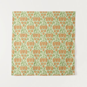 Art Nouveau: Floral Elegante Wandteppich