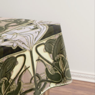 Art Nouveau Floral Frieze von Alphonse Mucha Tischdecke