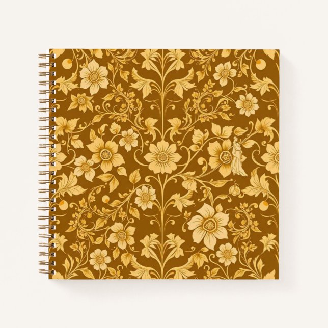 Art Nouveau Floral Notizbuch (Vorderseite)