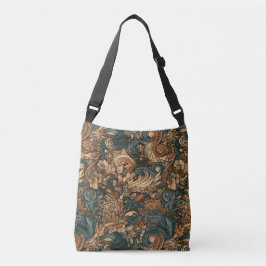 Art Nouveau Floral Weaves Tragetaschen Mit Langen Trägern
