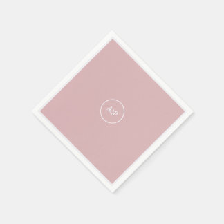 Art Nouveau Floral Wedding Pink Serviette