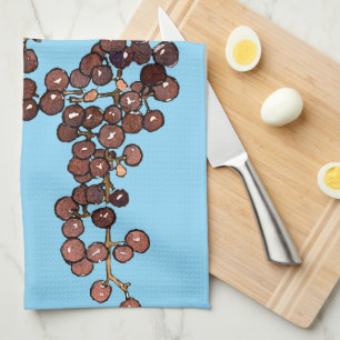 Art Nouveau Frost Trauben Geschirrtuch