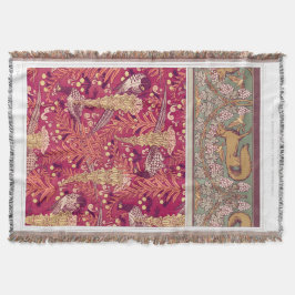 Art Nouveau Fuchs Fasan Foxglove verneuil Decke
