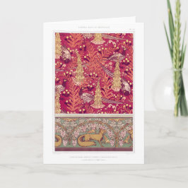 Art Nouveau Fuchs Fasan Foxglove verneuil Karte